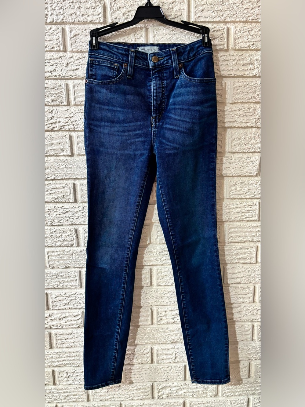 Madewell Curvy High Rise Skinny Denim Jeans Medium Wash Size 25
